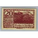 AUSTRIA 1920 BILLETE DE 20 HELLER SIN CIRCULAR